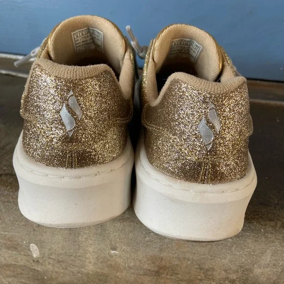Skechers x Jane Treacy Glittering Silver/Gold Sneakers - Picture 7 of 8